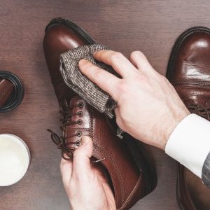 Men’s Leather Shoe Wet Clean and Polish
